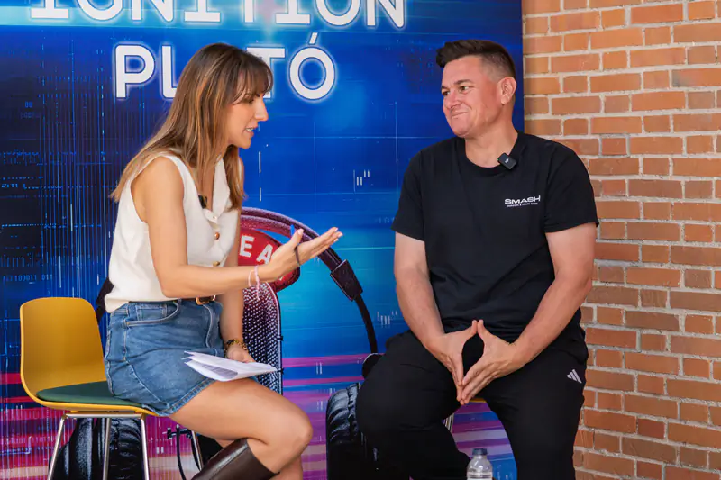 Entrevista en el Ignition plató durante la edición de 2025.